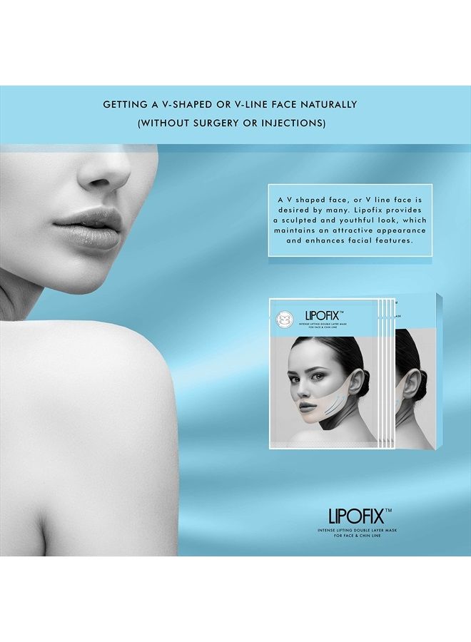 Double Chin Intense Contour Fit Define Double Layer Mask LipoFix - 5 Masks