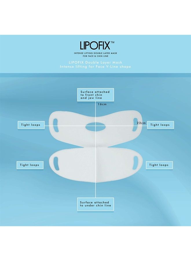 Double Chin Intense Contour Fit Define Double Layer Mask LipoFix - 5 Masks