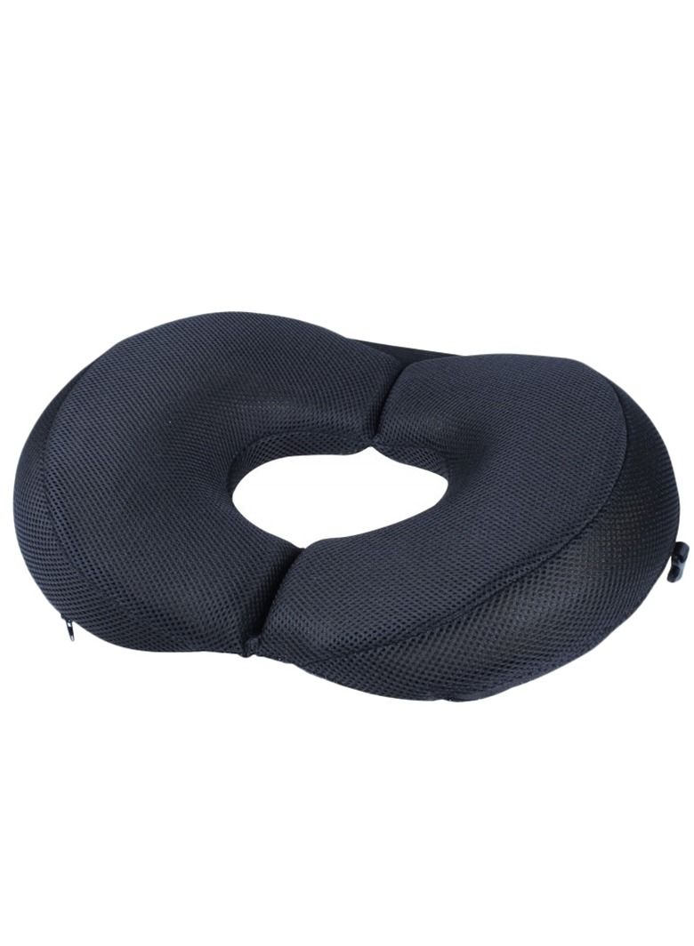 Foldable Orthopedic Donut Cushion for Coccyx and Tailbone Comfort, Designed for Hemorrhoid Pain Relief