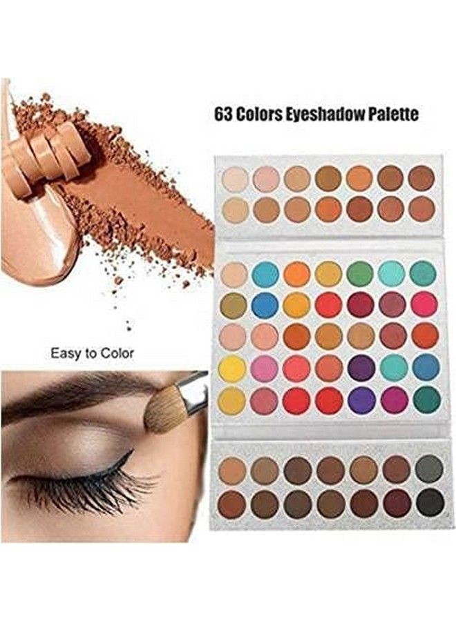 63 Colors Eyeshadow Palette Powder Profession Gorgeous Me Cosmetics Perfect Color Eye Shadow Tray Multicolor Matte Finish