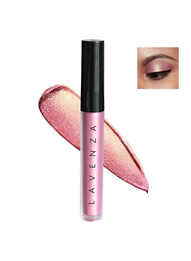 Color Pop Liquid Eyeshadow Vegan Silicone & Talc Free Long Lasting Smudgeproof Mineralised Makeup Metallic Finish 3.5Ml (Pink & Metallic Gold)