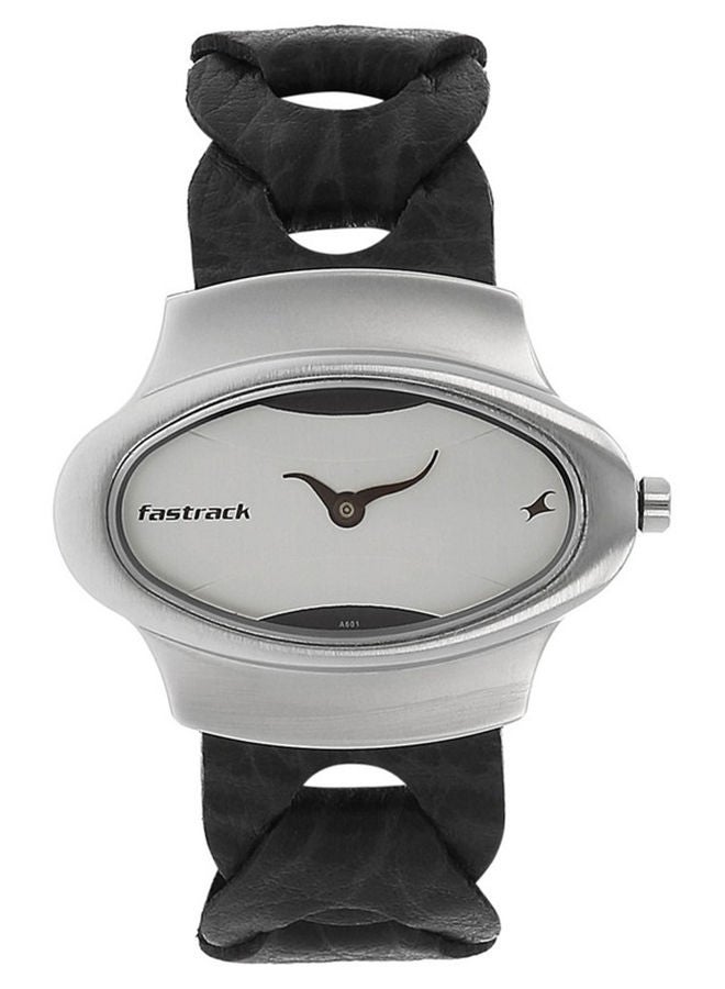 Leather Analog Wrist Watch 6004SL01