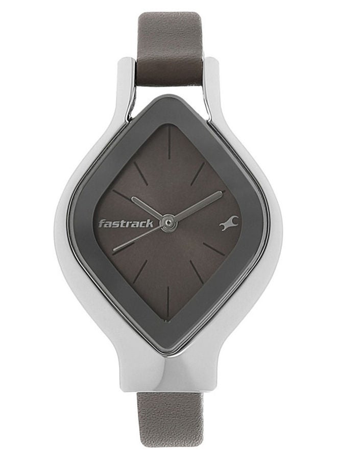 Leather Analog Wrist Watch 6109SL02