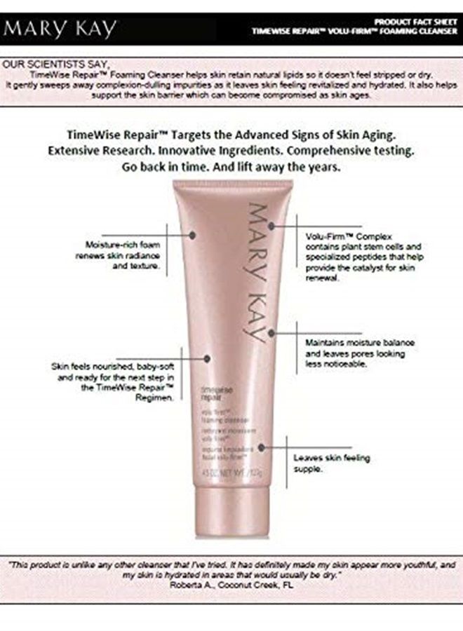 TimeWise Repair Volu-Firm Foaming Cleanser 4.5 oz.