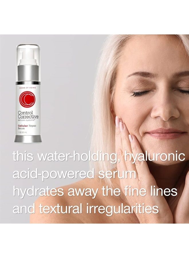 CONTROL CORRECTIVE Cellular Repair Serum, 1 Oz - A Lightweight Hyaluronic Acid Serum With Botanicals To Restore Hydration And Help Minimize The Appearance Of Wrinkles, Rapidly Soothes, Moisture Packed
