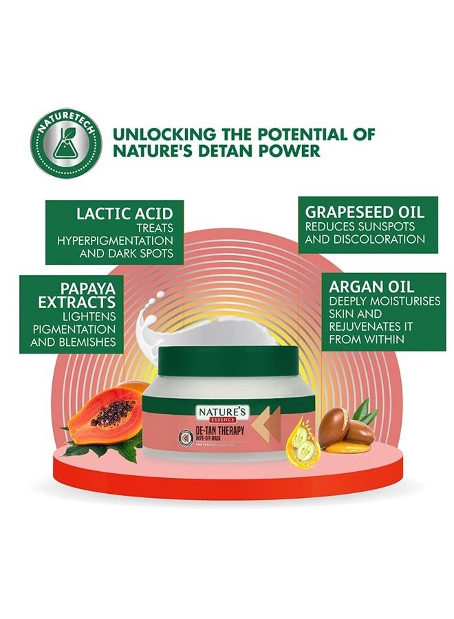 Nature's Essence De-Tan Therapy wipe-off mask, 200 ml