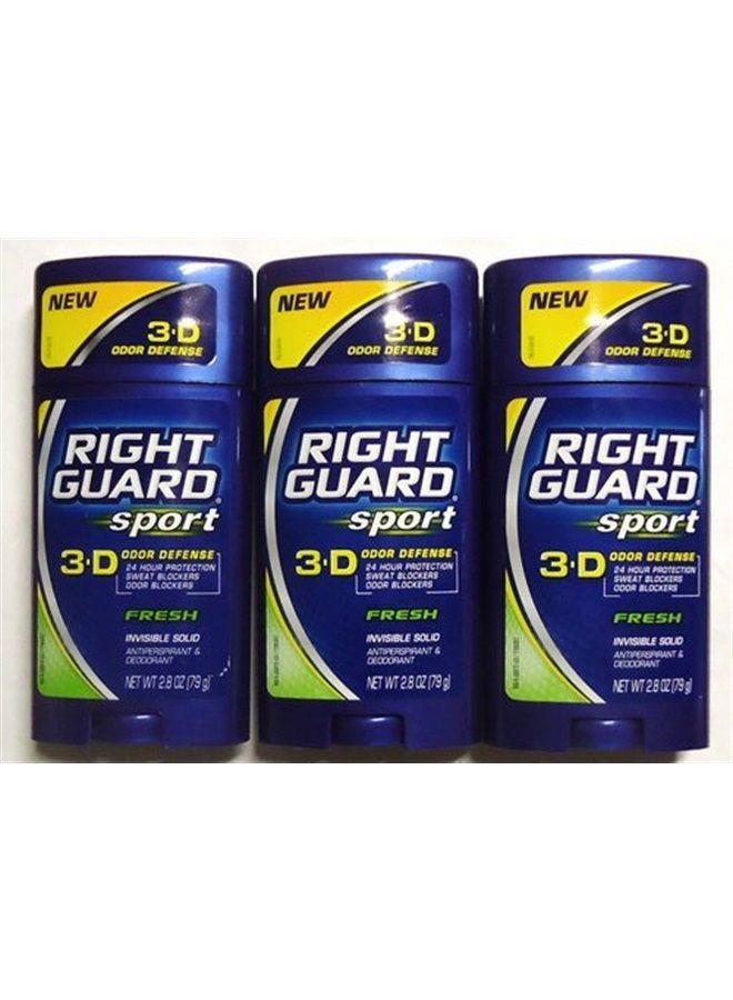 RIGHT GUARD Sport Antiperspirant Up To 48HR, Fresh 2.6 oz (Pack of 3)