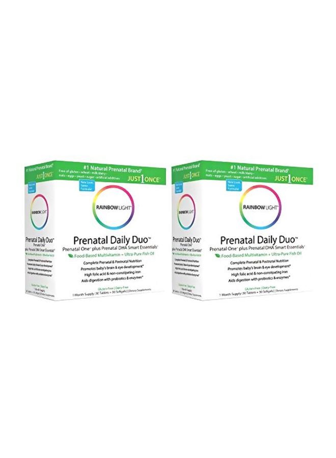 Pack Of 2 Prenatal Daily Dietary Supplement - 60 Tablets And Softgels
