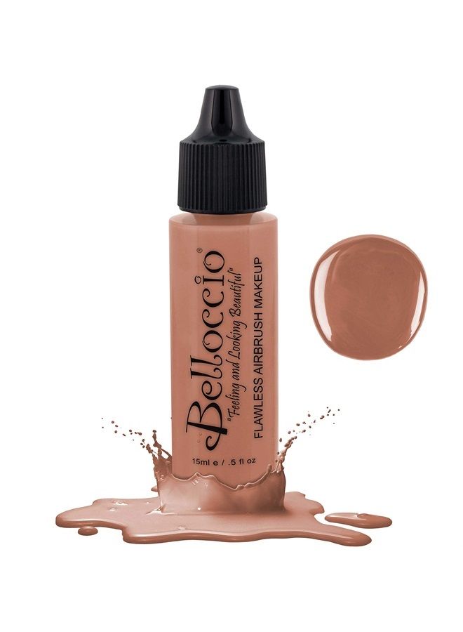 Half Ounce Bottle of Peachy Keen Blush (#BB101) Belloccio's Professional Flawless Airbrush Makeup (Warm your cheeks with peach)