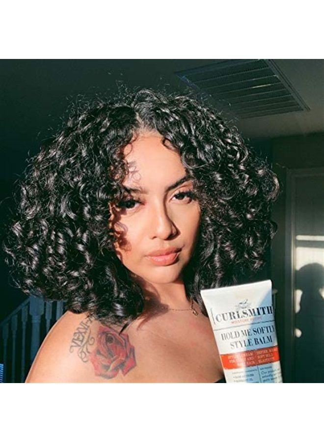 Hold Me Softly Style Balm - Vegan Soft Hold Styling Cream for Wavy and Curly Hair, Natural Look (16oz)