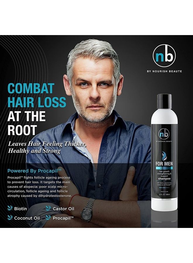Anti Hair Loss, Hair Growth Support Shampoo for Men with Vitamins