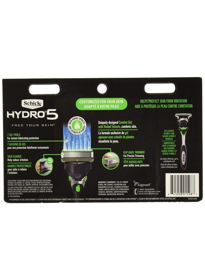 Hydro 5 Mens Sensitive Razor Blade Refills 12 Count - Unboxed