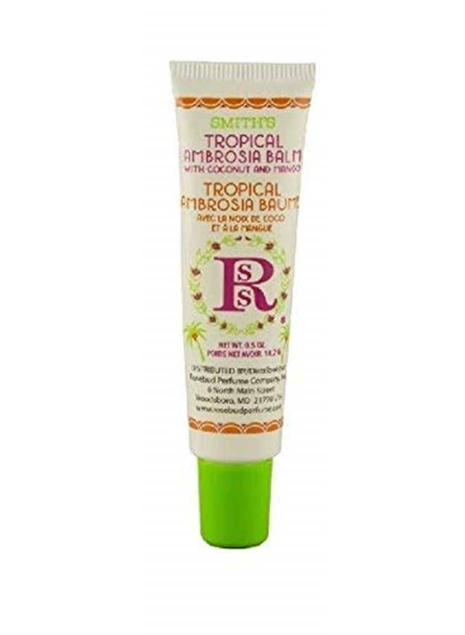 Tube 3 Pack: Tropical Ambrosia Balm, Rose & Mandarin Lip Balm, Strawberry Lip Balm
