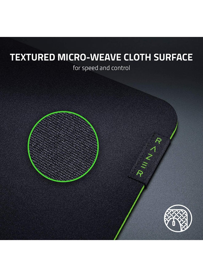 Gigantus V2 Cloth Gaming Mouse Pad (Medium): Thick, High-Density Foam - Non-Slip Base - Classic Black