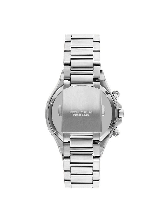 Men Chronograph Round Shape Metal Wrist Watch 46 mm
