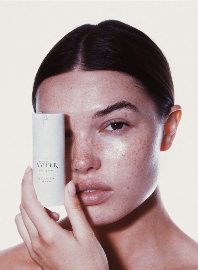 holi (glow) Natural Ageless Eye Serum | Luxury, Non-Toxic, Clean Skincare (.65 oz | 18 ml)