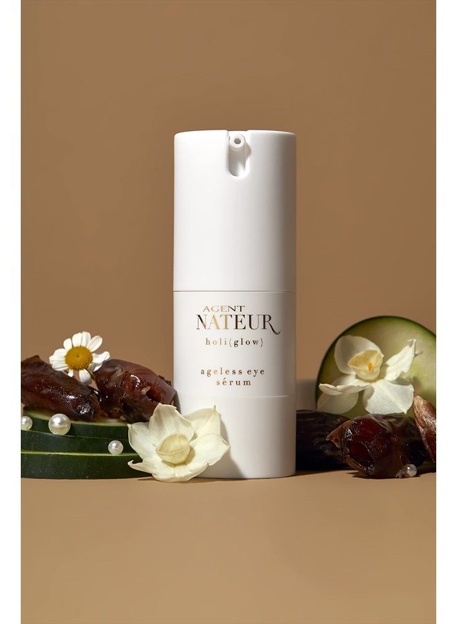 holi (glow) Natural Ageless Eye Serum | Luxury, Non-Toxic, Clean Skincare (.65 oz | 18 ml)