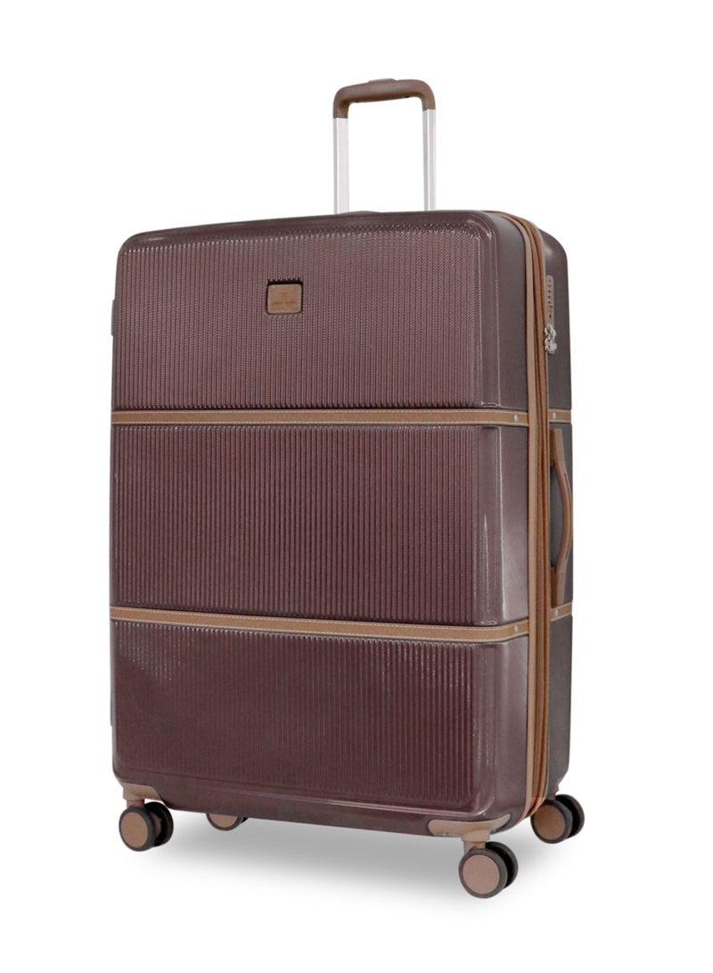 Hardside Luggage Classic Leather Collection Large Size