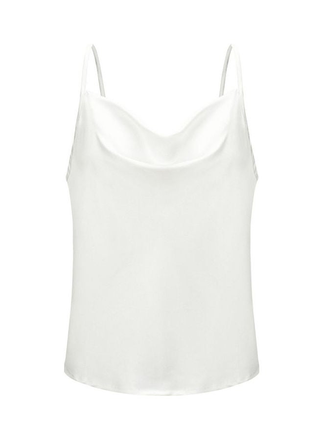 Chiffon Camisole Bottoming Top White