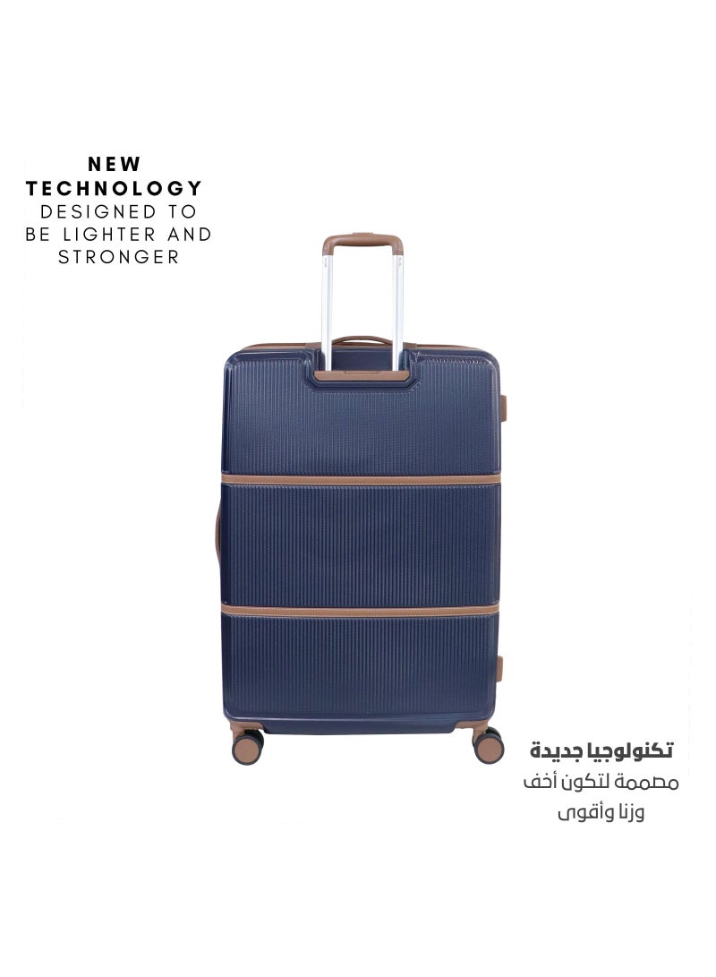 Hardside Luggage Classic Leather Collection Large Size