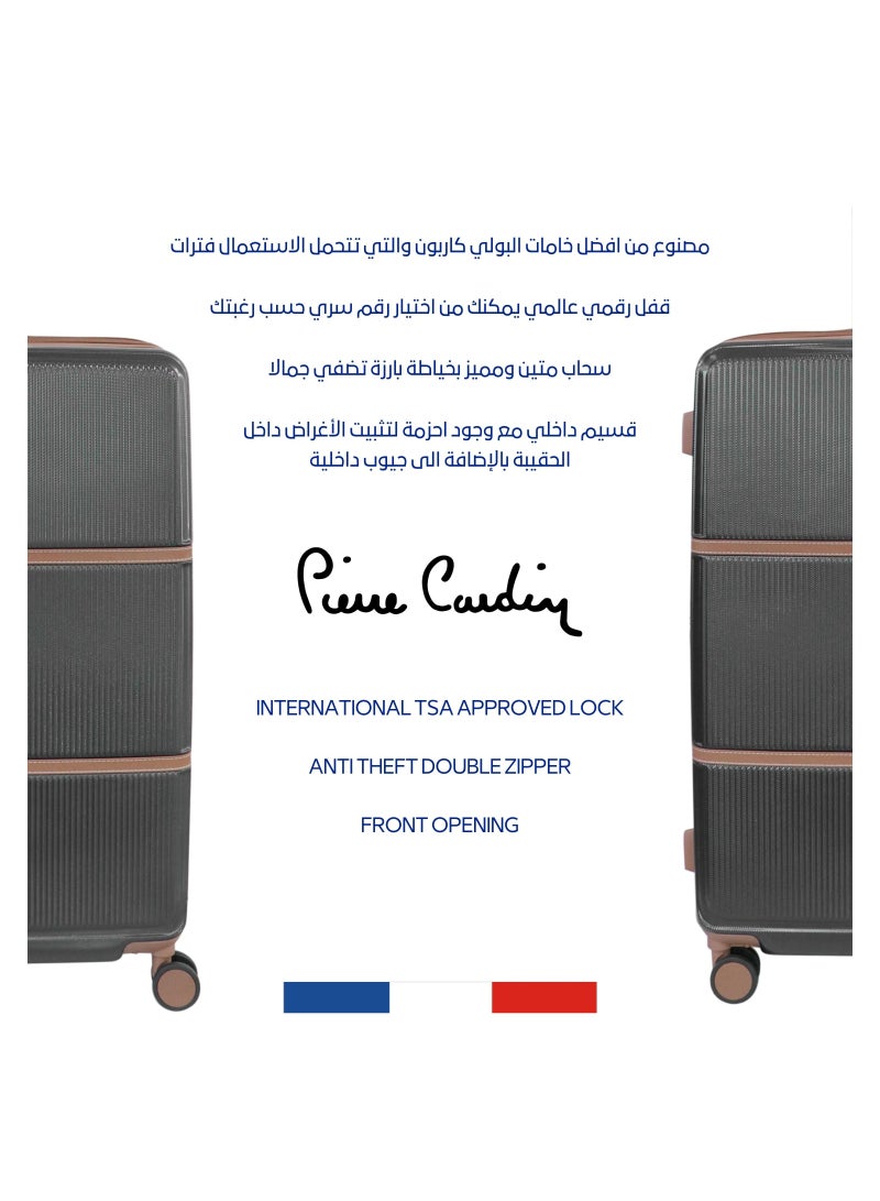 Hardside Luggage Classic Leather Collection Large Size