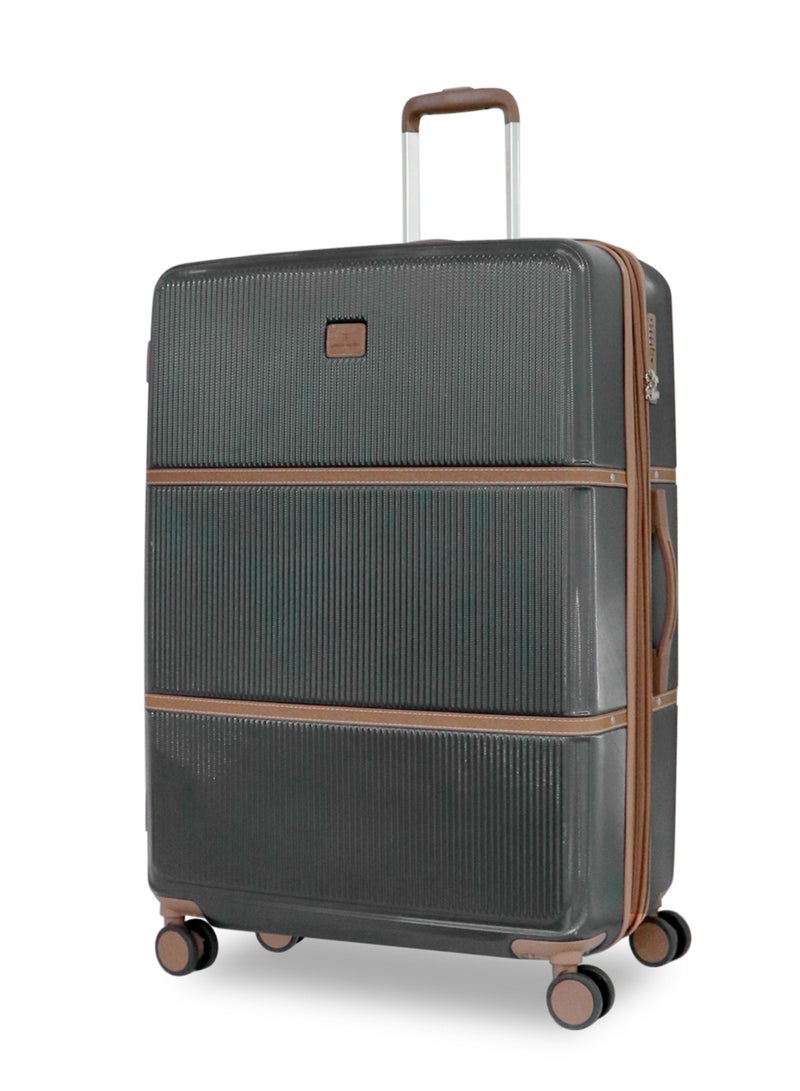 Hardside Luggage Classic Leather Collection Large Size
