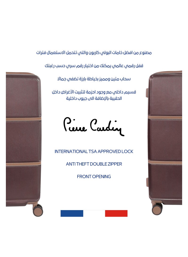 Hardside Luggage Classic Leather Collection Set of 3
