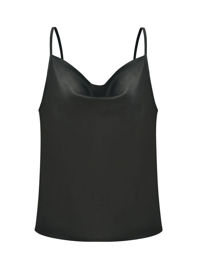 Chiffon Camisole Bottoming Top Black