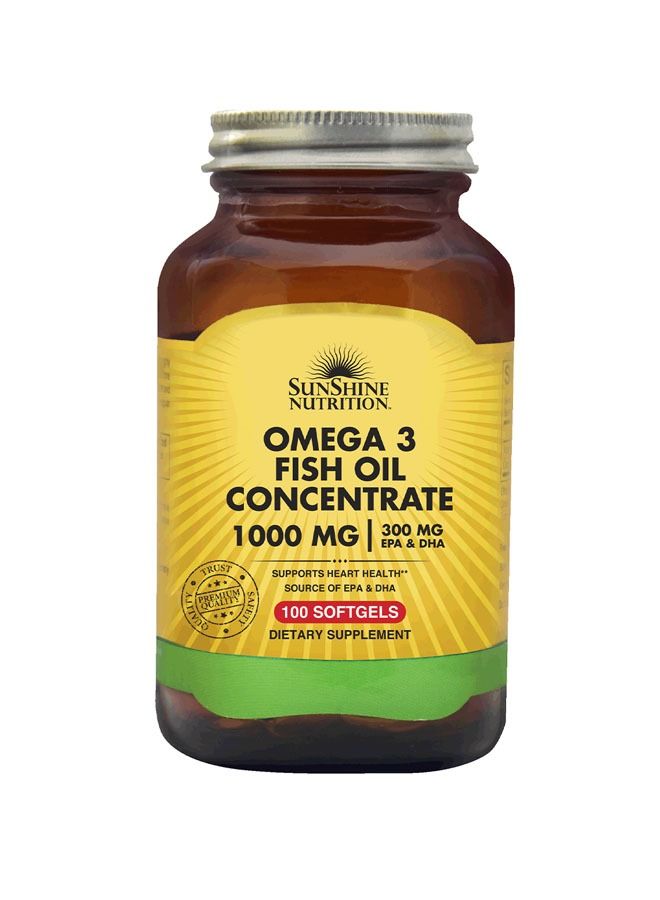 OMEGA-3 FISH OIL CONCENTRATE 1000 MG 100 SOFTGELS