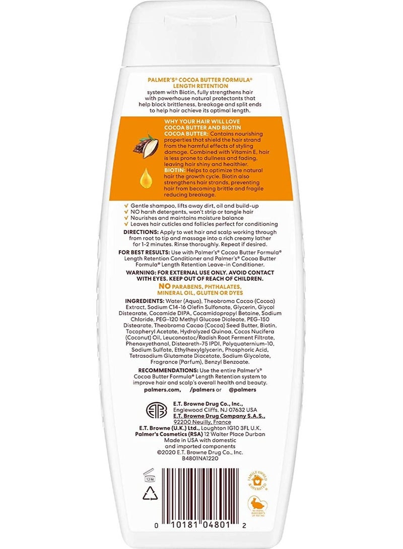 Palmer'S Cocoa Butter Formula Biotin Length Retention Shampoo