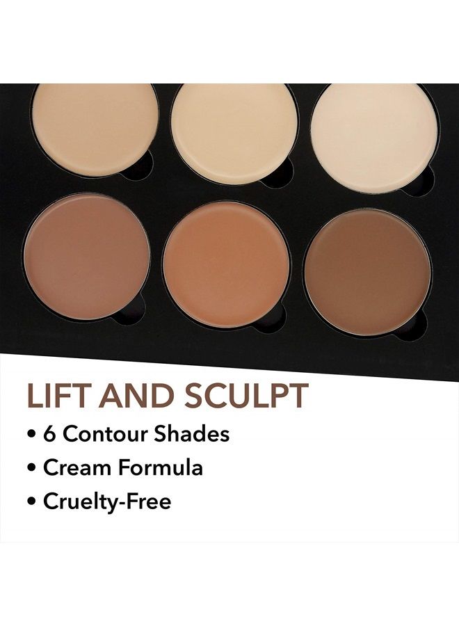 Lift & Sculpt Cream Contour Kit - Concealing, Highlighting & Contouring Makeup Palette - Step-by-Step Instructions Included
