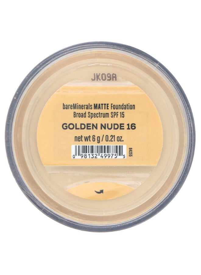 Matte Powder Foundation 16 Golden Nude