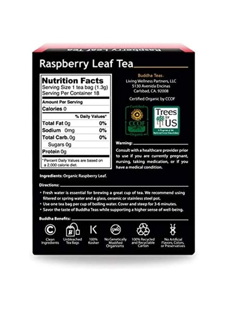 Buddha Teas Organic Herbal Tea Raspberry Leaf