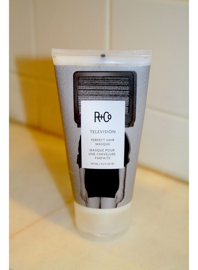 Television Perfect Hair Masque | Deeply Replenishes + Fights Frizz + Nourishing for All Hair Types | Vegan + Cruelty-Free | 5 Oz