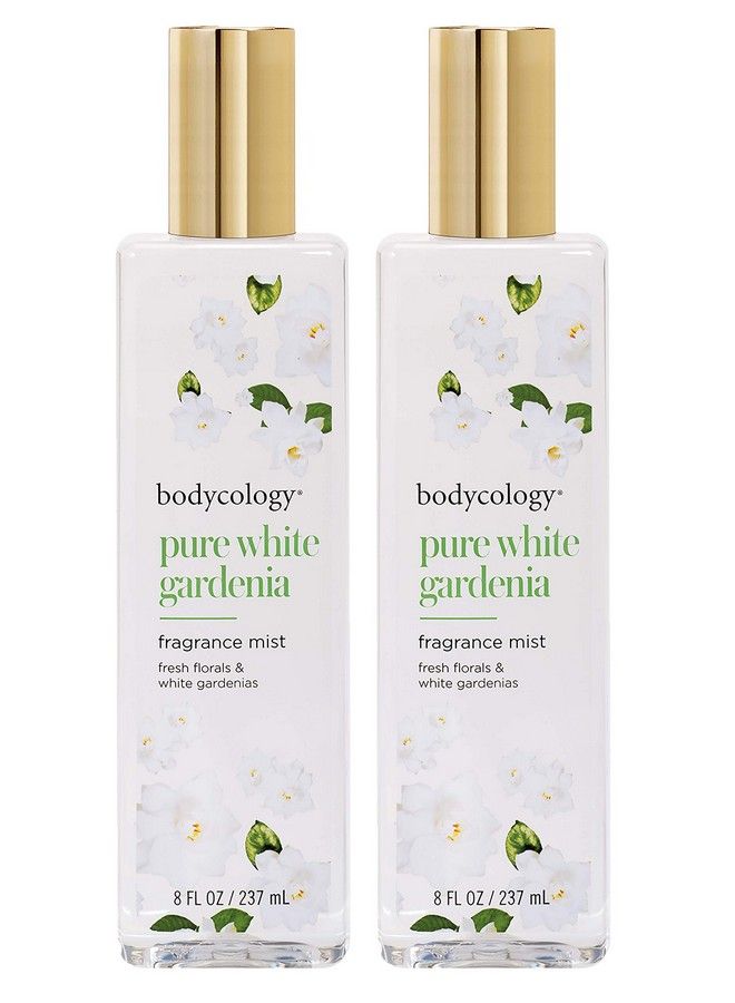 Bodycology Pure White Gardenia 8 Fl.Oz. Fragrance Mist Spray For Women (Pack Of 2) Bodycology