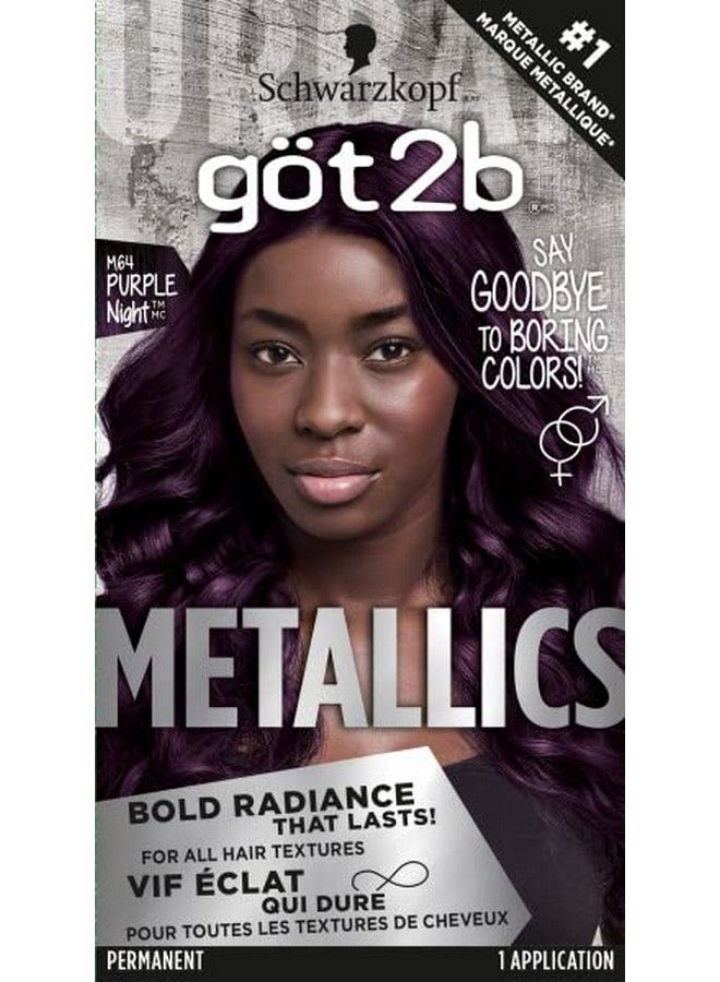 Metallics Permanent Hair Color M64 Purple Night Charcoal