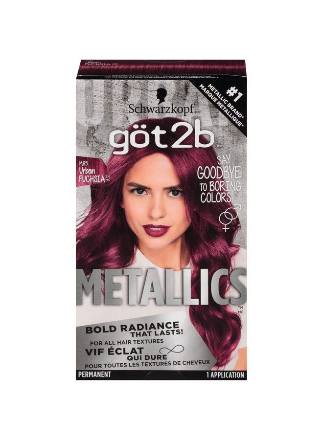 Metallics Permanent Hair Color M85 Urban Fuchsia