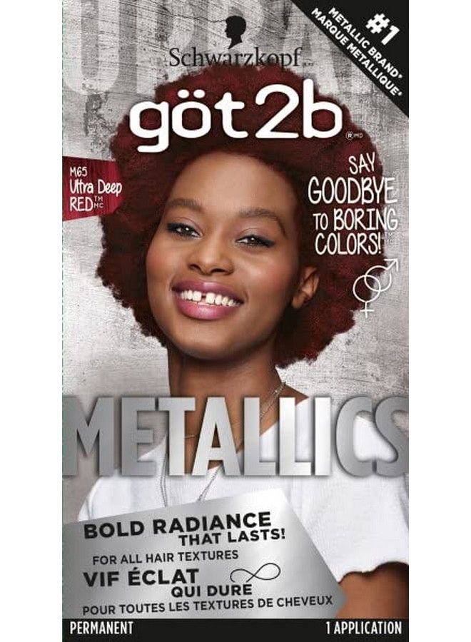 Metallics Permanent Hair Color M65 Deep Red