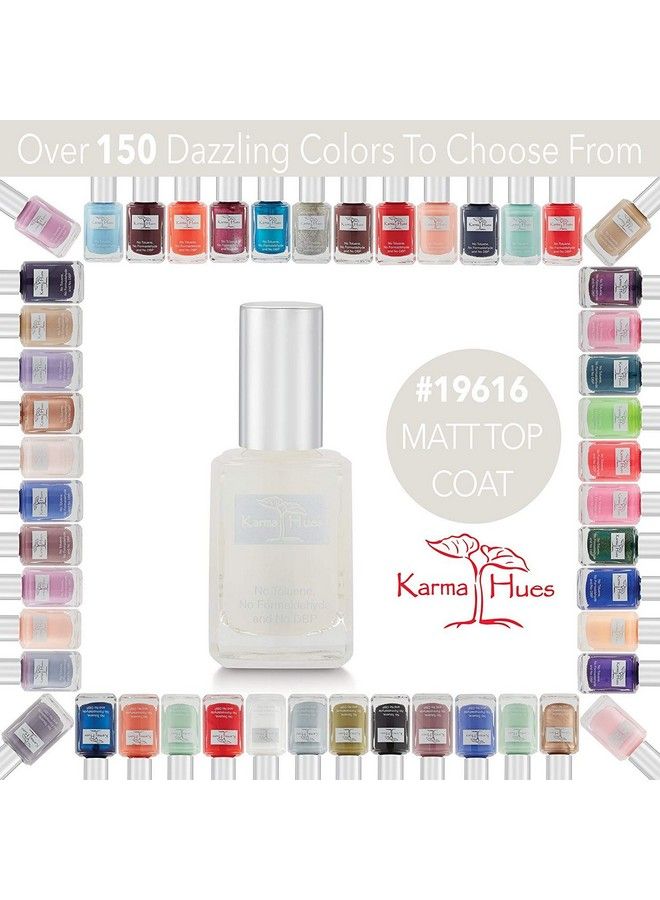 Nail Polish High Gloss Matte Top Coat Lacquer Fast Dry Nontoxic Crueltyfree