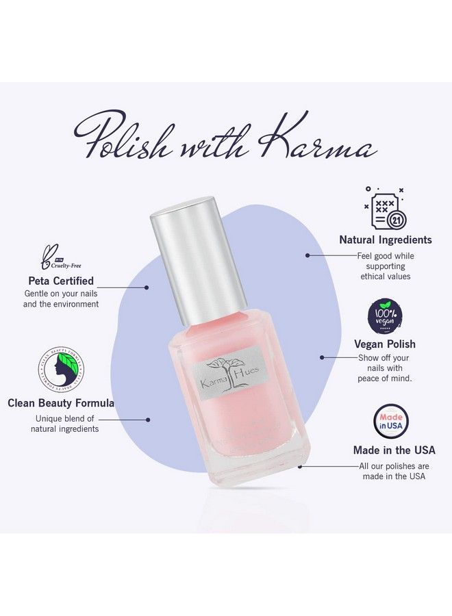 Natural Nail Polishnontoxic Nail Art Vegan And Crueltyfree Nail Paint (Good Karma)
