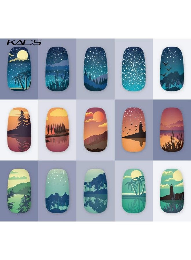 Nail Stamping Plate Nature Template Image Design Plates For Nail Art Decoration And Diy Nail Art (Na031)