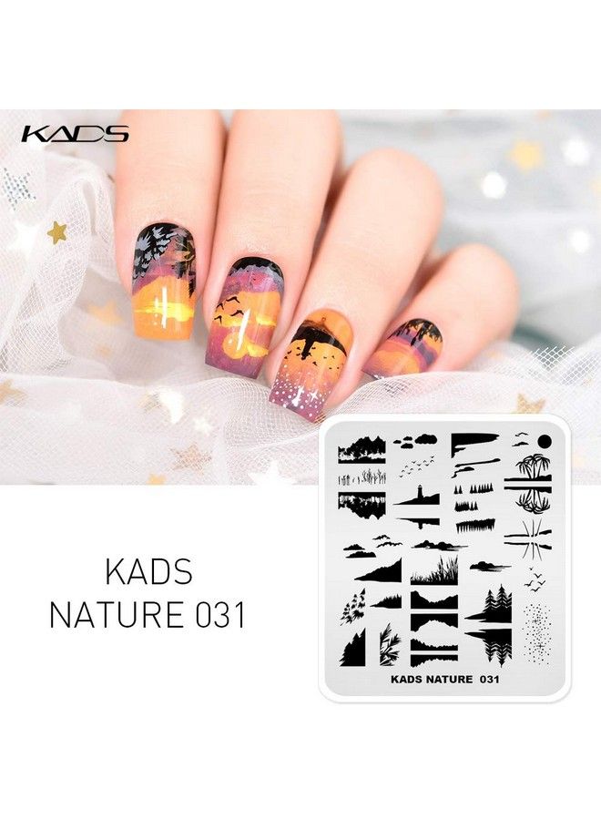 Nail Stamping Plate Nature Template Image Design Plates For Nail Art Decoration And Diy Nail Art (Na031)
