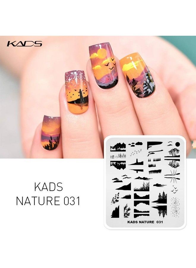 Nail Stamping Plate Nature Template Image Design Plates For Nail Art Decoration And Diy Nail Art (Na031)