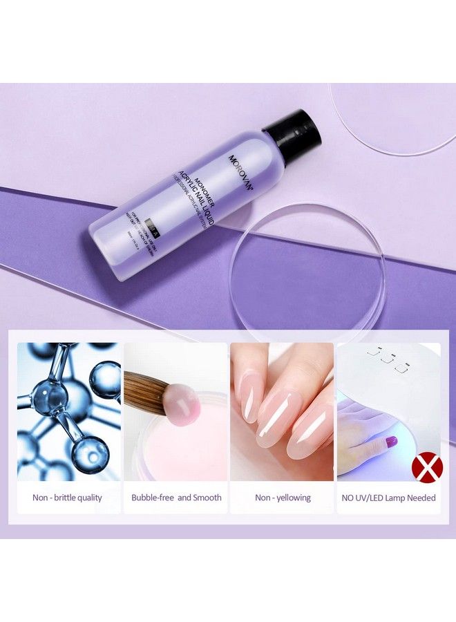 Monomer Acrylic Nail Liquid Professional Liquid Monomer Nail System For Acrylic Nail Extension Carving Mmafree Nonyellowing Formula