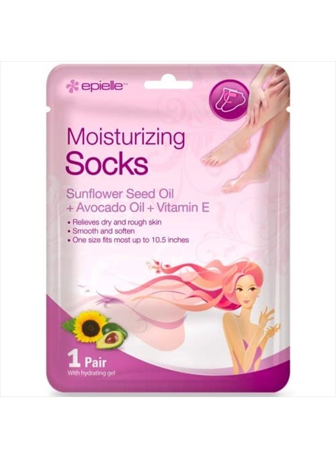 Moisturizing Hand & Foot Masks (Glove & Socks 12pk) for Dry Hand, Dry & Cracked Heel Spa Masks Sunflower Seed Oil + Avocado Oil + Vitamin E,Mothers Day Gifts