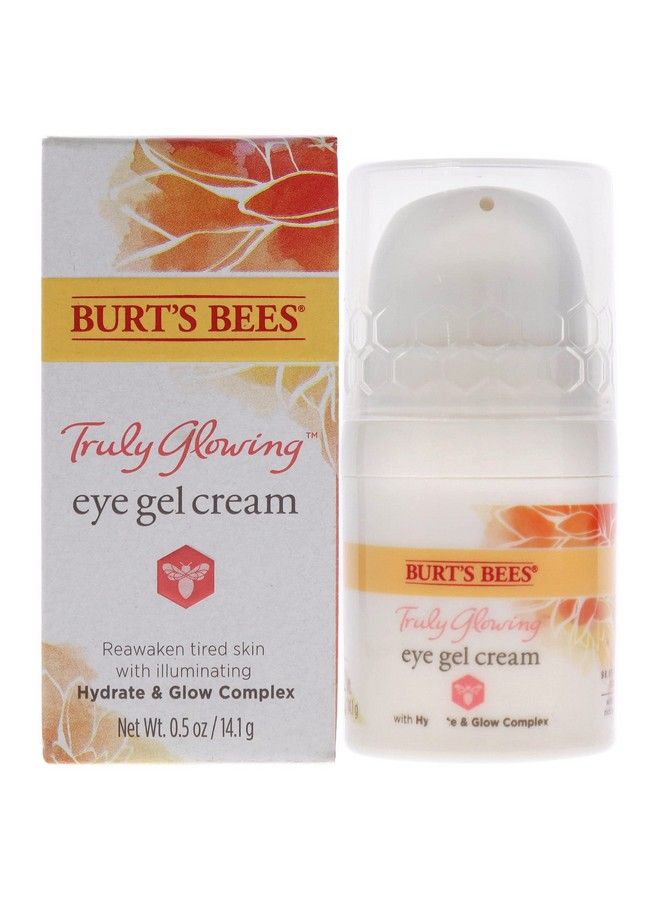 Burts Bees Truly Glowing Eye Gel Cream Unisex 05 Oz White