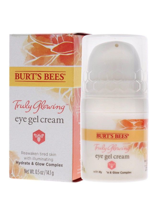 Burts Bees Truly Glowing Eye Gel Cream Unisex 05 Oz White