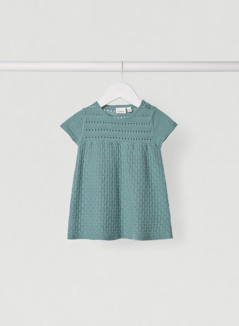 Baby Larine Knit Dress Trellis