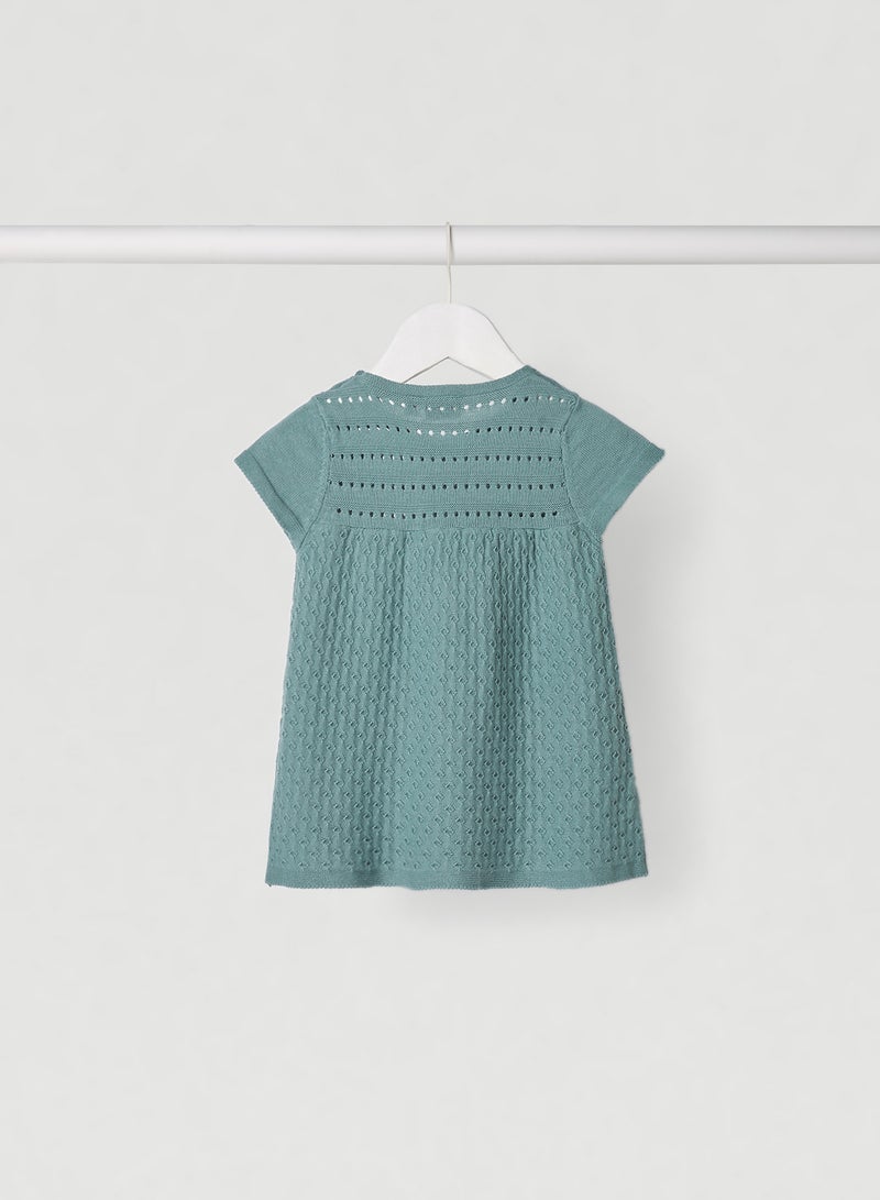 Baby Larine Knit Dress Trellis