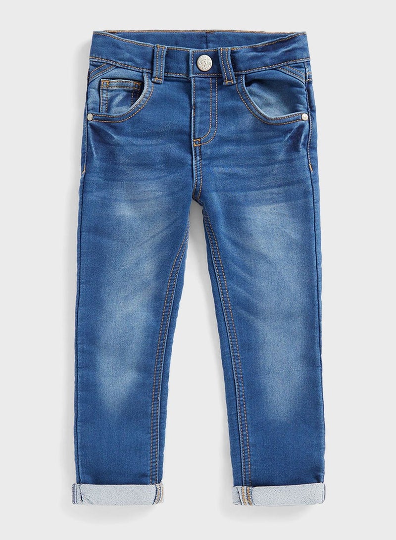 Kids Light Wash Straight Fit Jeans